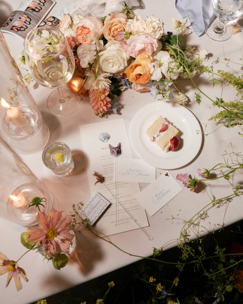 Late night flat lay with personal details captured by san francisco bay area wedding photographer