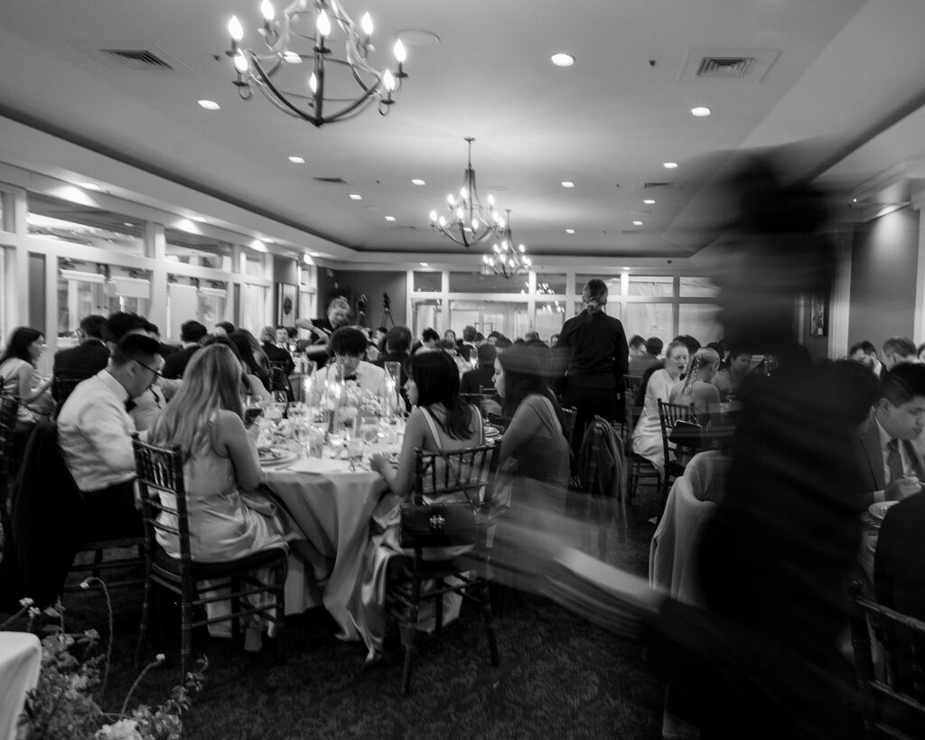 Wedding reception documentary vibes
